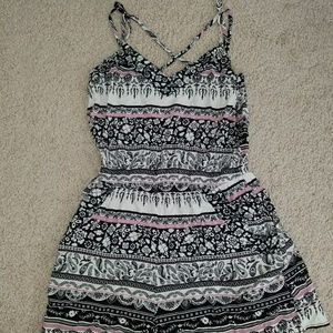 Black and Pink summer romper